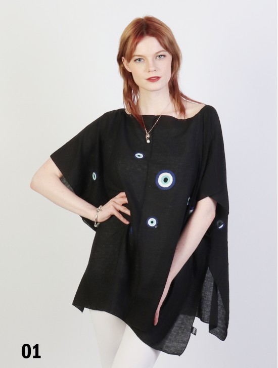 Circle Embroidery Breathable Top